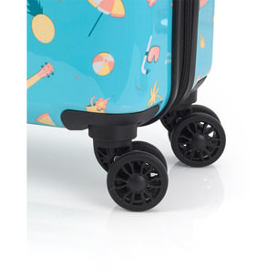 Juego de maletas infantiles ( cabina y neceser ) Happy rígidos con capacidad de 52,2 L