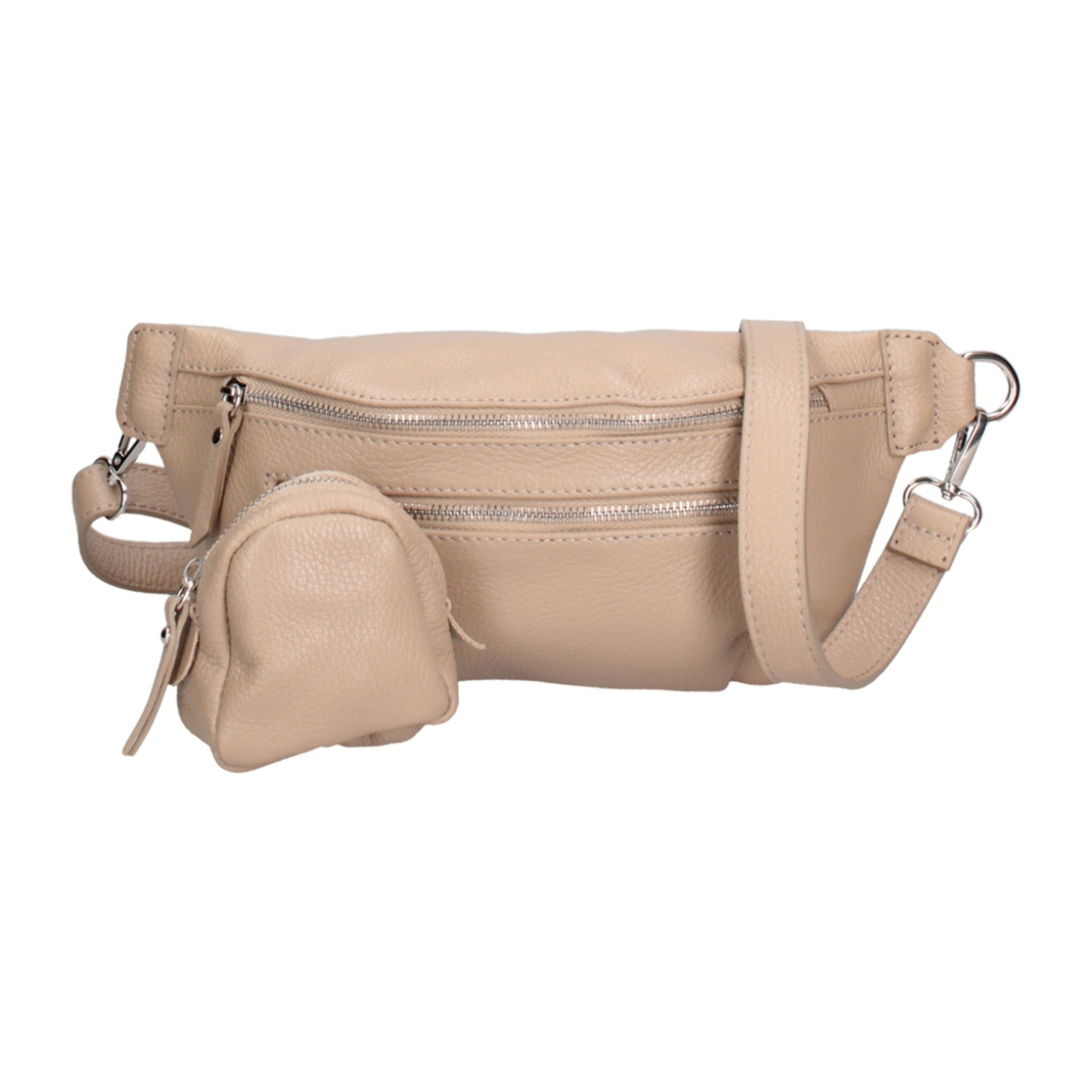 Marsupio da donna in vera pelle - Modello False - 100% pelle - 34.0 x 14.0 x 8.0 cm