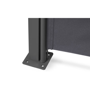 Paravent rétractable premium gris anthracite