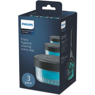 Lotion de nettoyage PHILIPS Quickclean recharges liquide CC12/50 x3