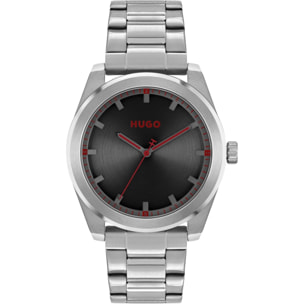 Reloj Hugo 1570175 Hombre Analogico Cuarzo con Correa de Acero inoxidable