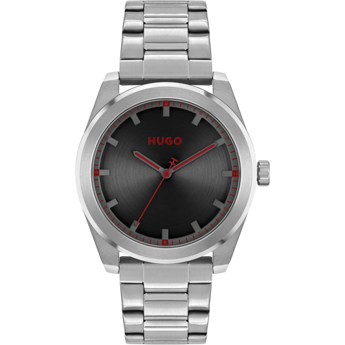 Reloj Hugo 1570175 Hombre Analogico Cuarzo con Correa de Acero inoxidable