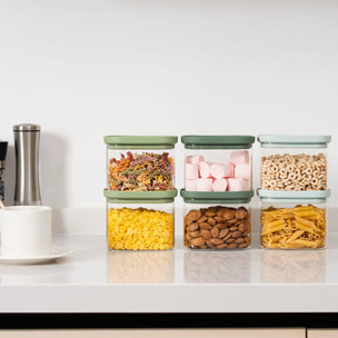 Lot de 6 bocaux en verre 600ml