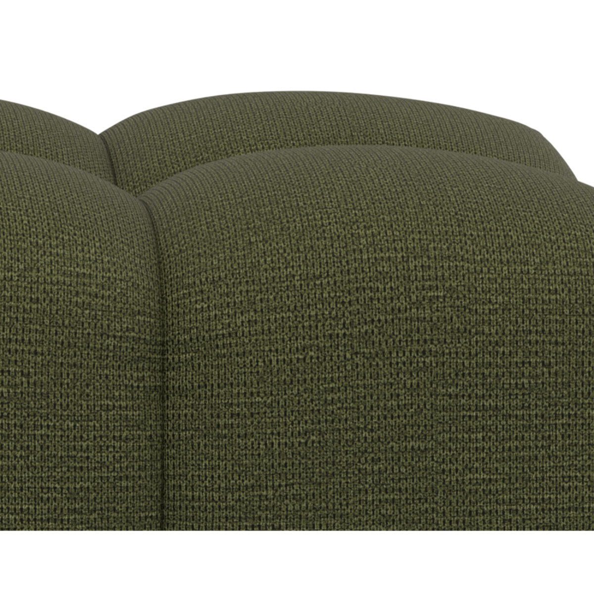Adelaide - pouf en tissu texturé - Vert