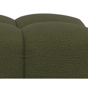 Adelaide - pouf en tissu texturé - Vert