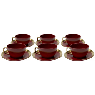 Tasses à café Vibrations rouges set de 6 Kare Design