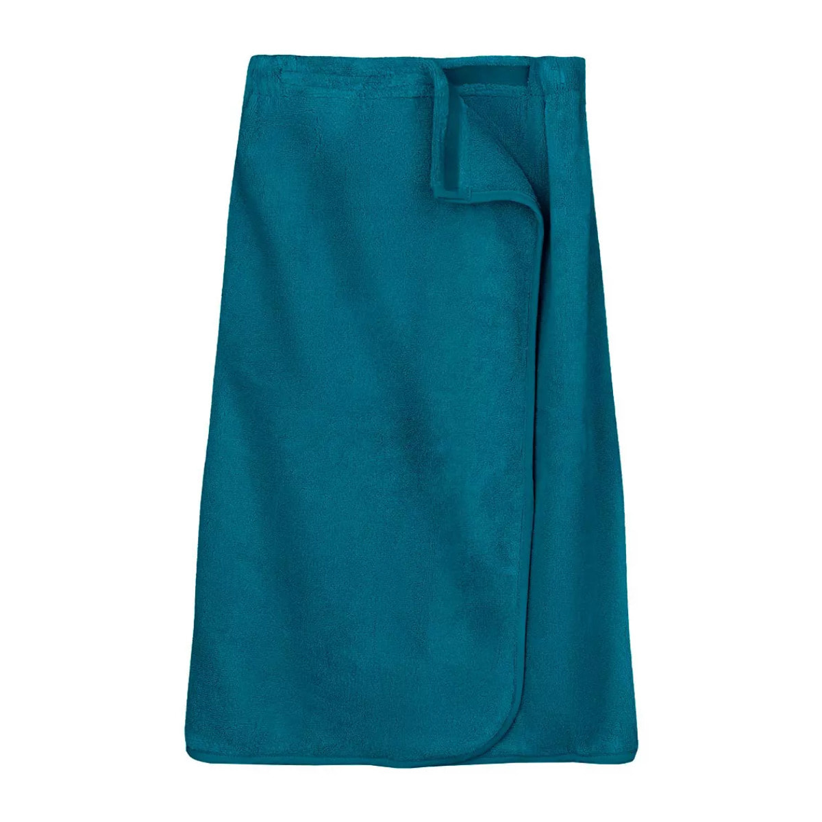 Pareo pur coton 420 g/m² uni bleu Elea canard