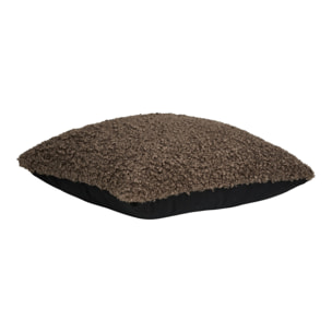 Cuscino Tavira in bouclé grigio scuro 45x45 cm