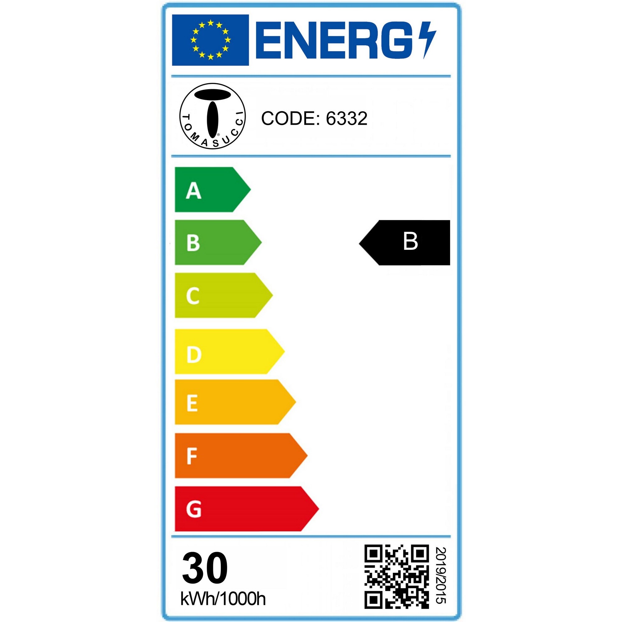 Lampadaire LED Tomasucci ROPE, métal noir mat et acrylique blanc, 150 cm, 30W, lumière blanc neutre