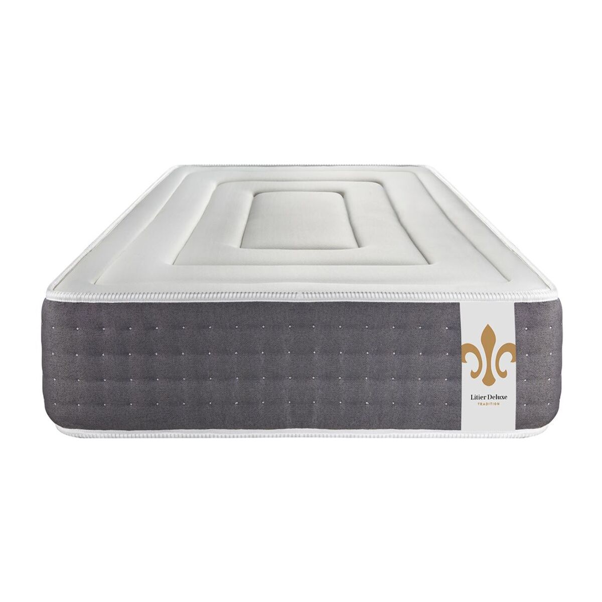 Matelas Vingt-Six - 26cm - Ressorts ensachés et mémoire de forme - Confort hôtelier - Soutien point par point