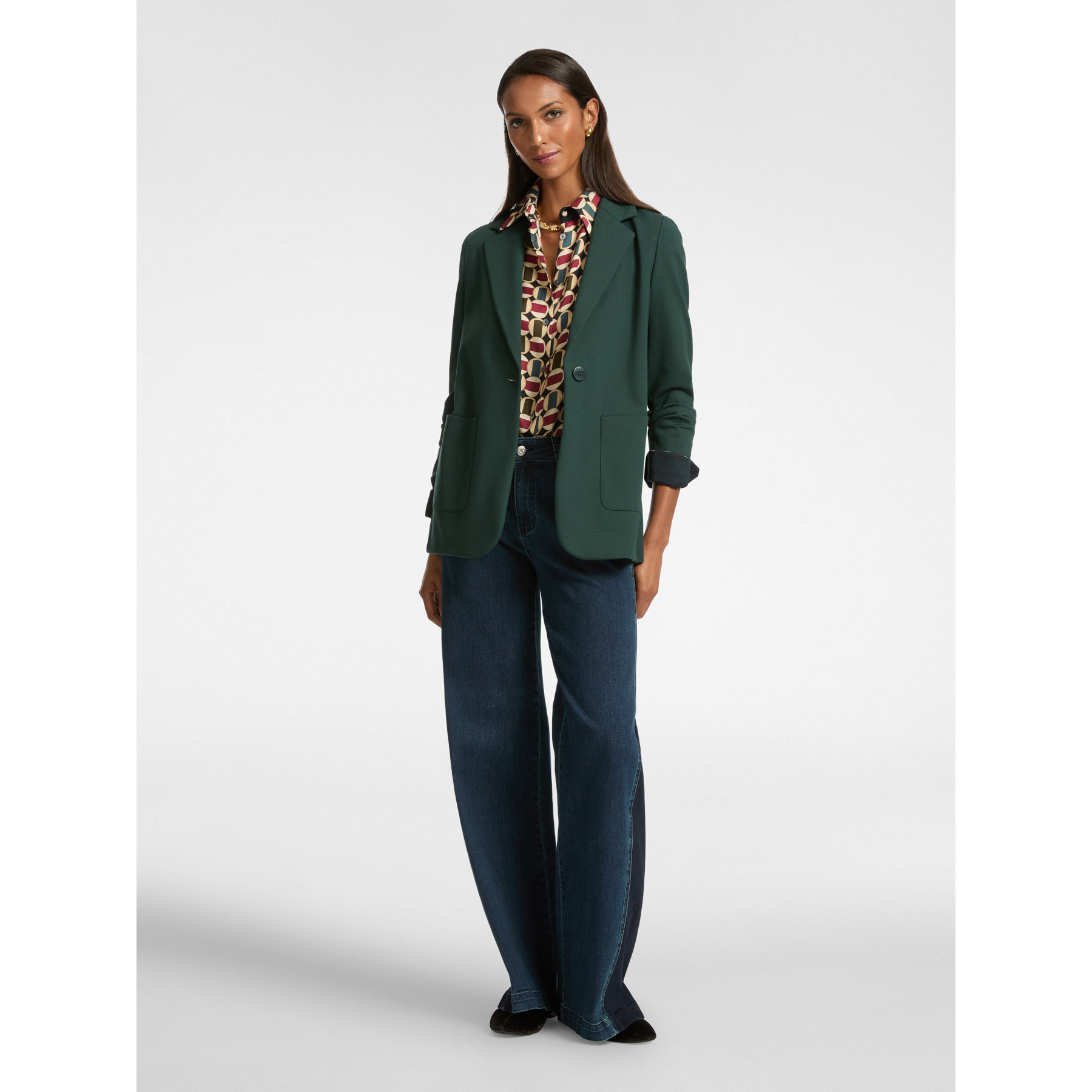 Elena Mirò - Blazer in punto Milano - Verde