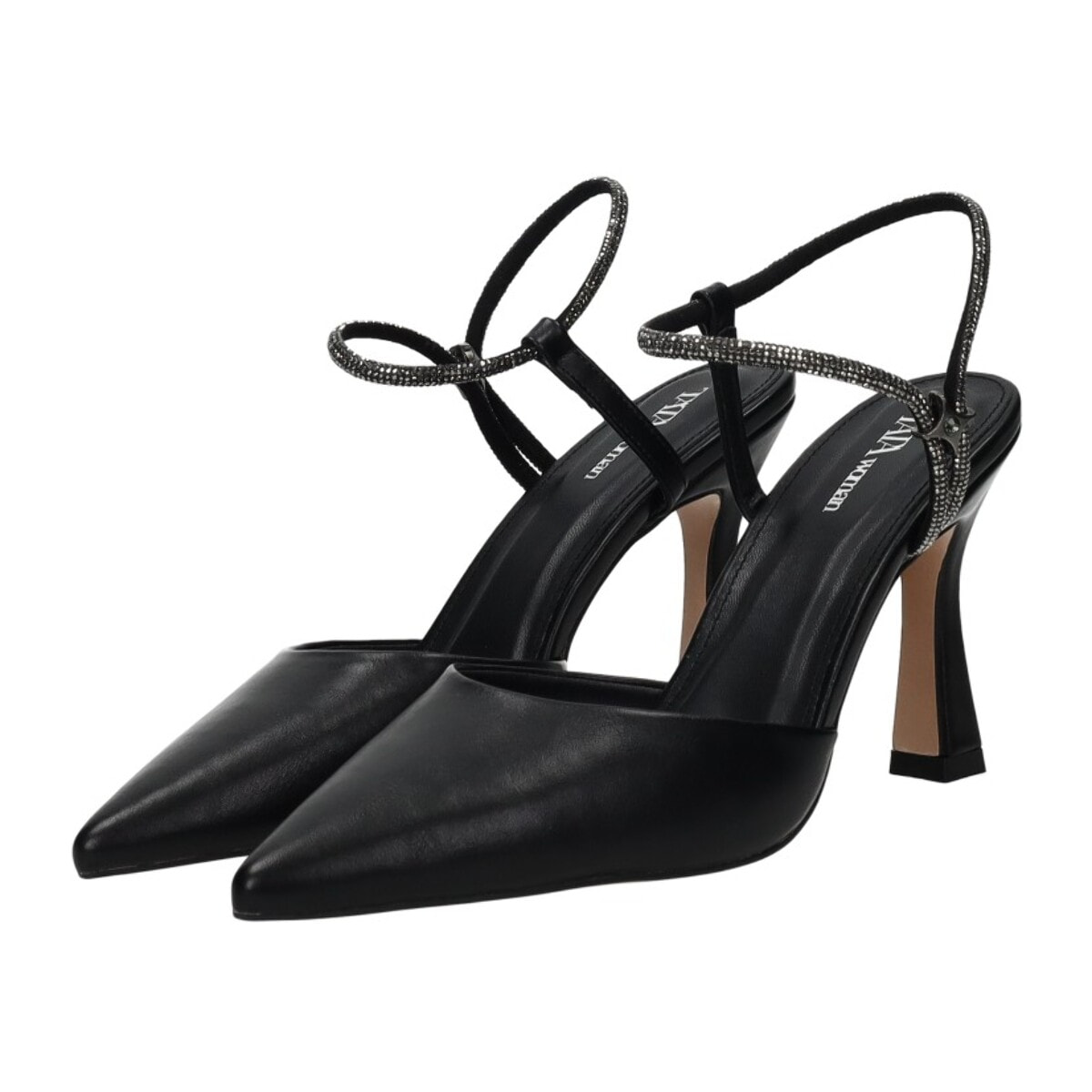 Décolleté sling back Donna Tata Italia Nero
