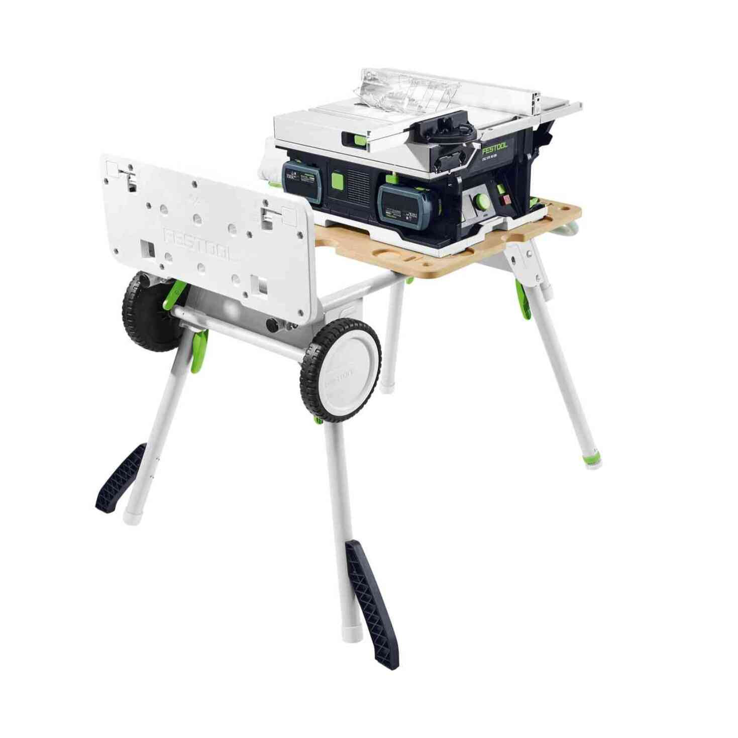 Scie circulaire sur table sans fil CSC SYS 50 EBI-SET - FESTOOL - Avec 2 batteries 18V 5Ah - chargeur double - chariot - systainer - accessoires - 577379