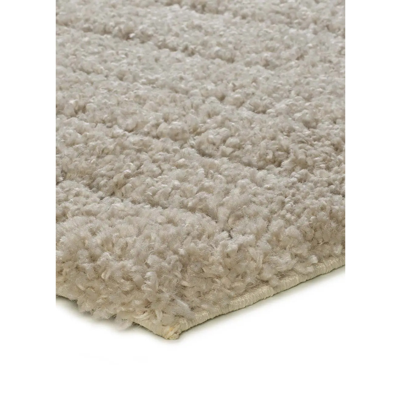 ATESA Alfombra shaggy suave estilo escandinavo crema, varias medidas disponibles
