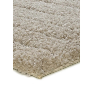 ATESA Alfombra shaggy suave estilo escandinavo crema, varias medidas disponibles