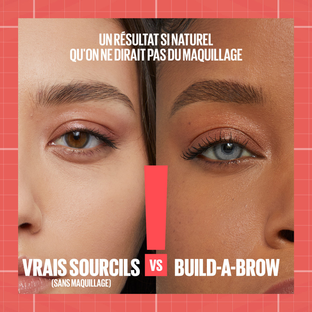 Maybelline New York Build-a-Brow Feutre et gel à sourcils 2-en-1 Soft Brown