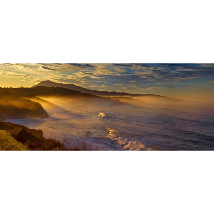 Tableau la corniche du pays basque Toile imprimée