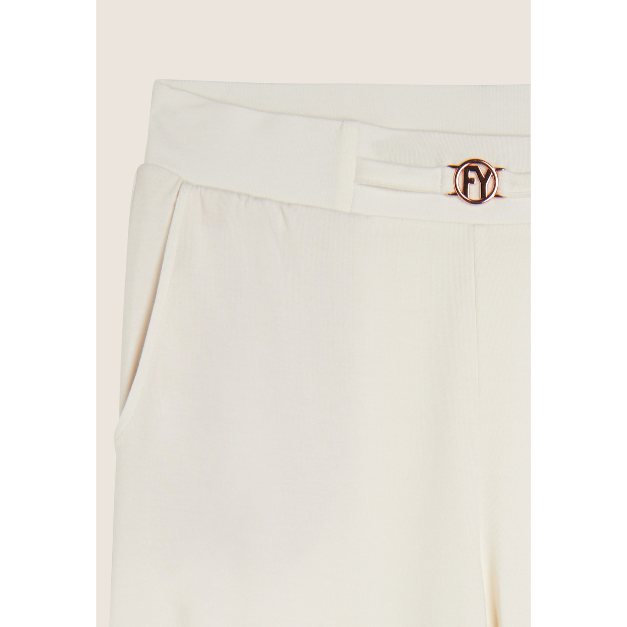 Pantaloni cargo wide leg in felpa di viscosa