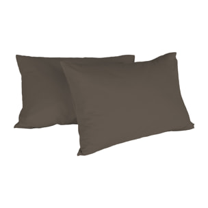 COPPIA FEDERE MAX COLOR, 100% Cotone, Made in Italy - MARRONE