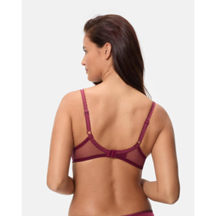 Sujetador con aros Flower Elegance. Con encaje reciclado