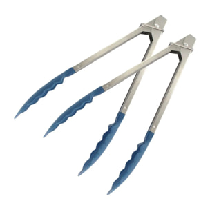 Ensemble de 2 Pinces de cuisine avec verrouillage 23,5 cm Fackelmann Elemental