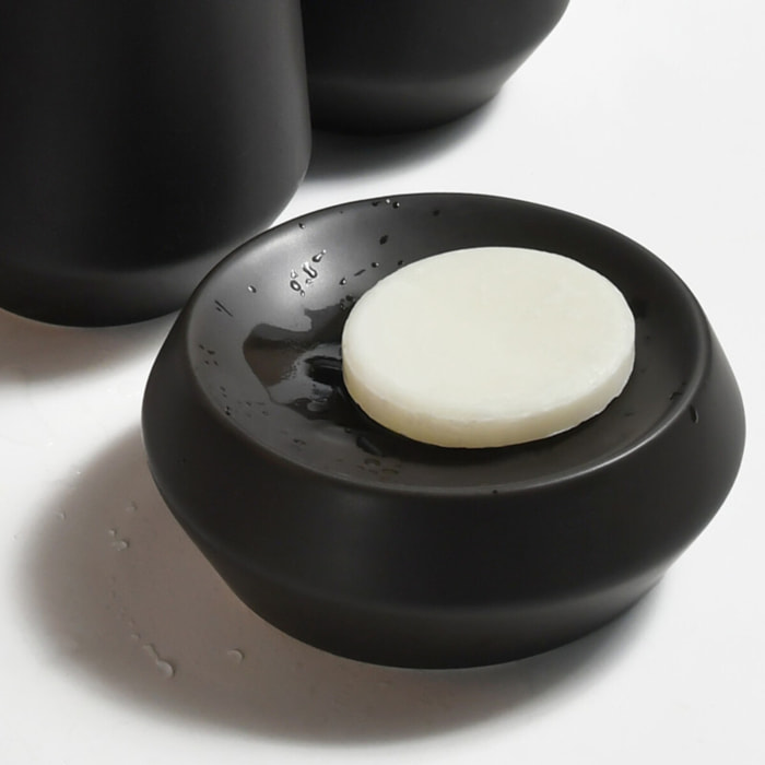 PORTE-SAVON EN CERAMIQUE JOSHUA NOIR