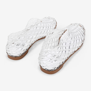 Bailarinas de goma transparentes con malla