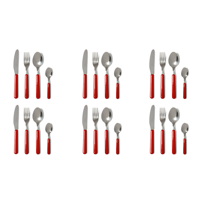 Servizio 24 posate Excelsa – Fashion, Acciaio Rosso