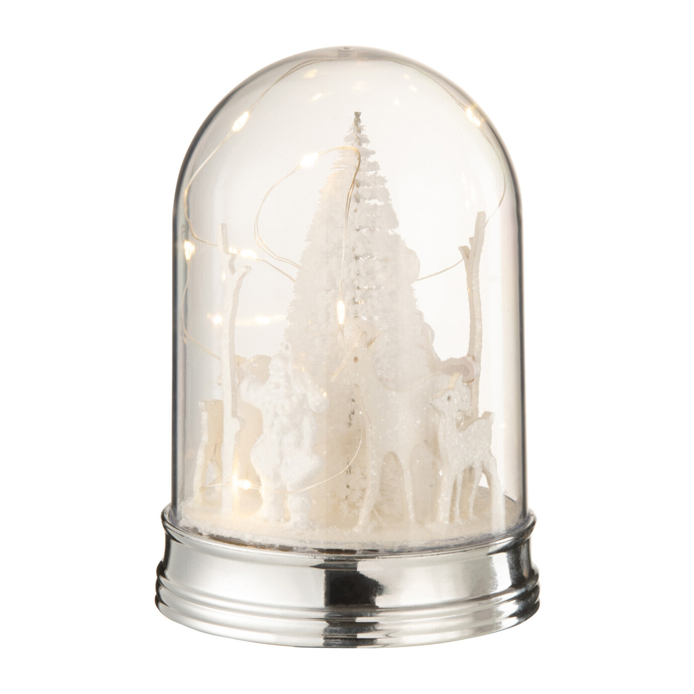 J-Line décoration de Noël Cloche Noel - acrylique - blanc - small - LED