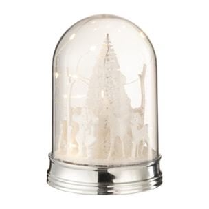 J-Line décoration de Noël Cloche Noel - acrylique - blanc - small - LED