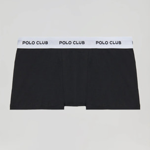 Pack de dos boxers blanco y negro con logotipo Polo Club