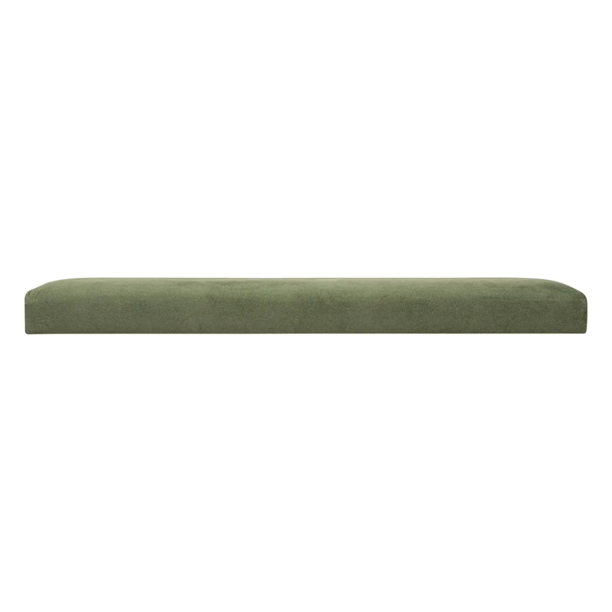 Pouf pliant double "Lilou" en velours 76x38cm vert kaki