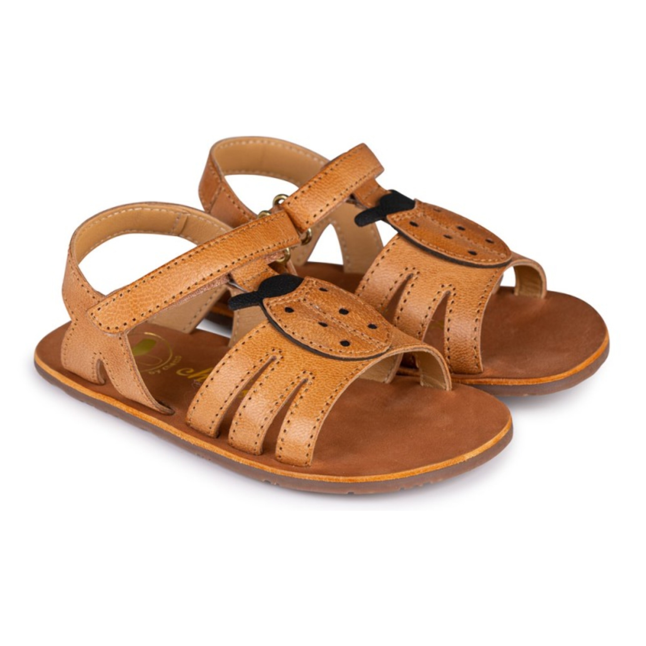 SANDALIA BAREFOOT CUERO - MARIQUITA EN RELIEVE Y ACABADO RÚSTICO