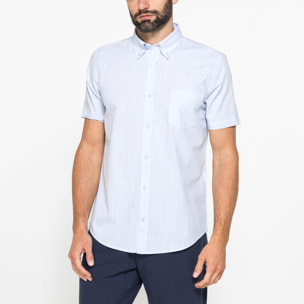 CAMICIA IN COTONE FIAMMATO EFFETTO LINO