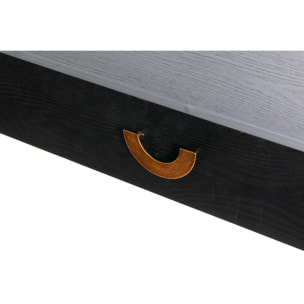 Escritorio Madera-metal Negro-dorado 150x60x77,3cm