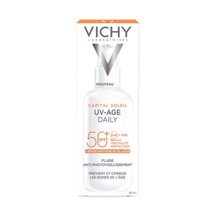 Capital Soleil - Fluide Solaire Anti-Photovieillissement SPF50+ Visage 80 ml