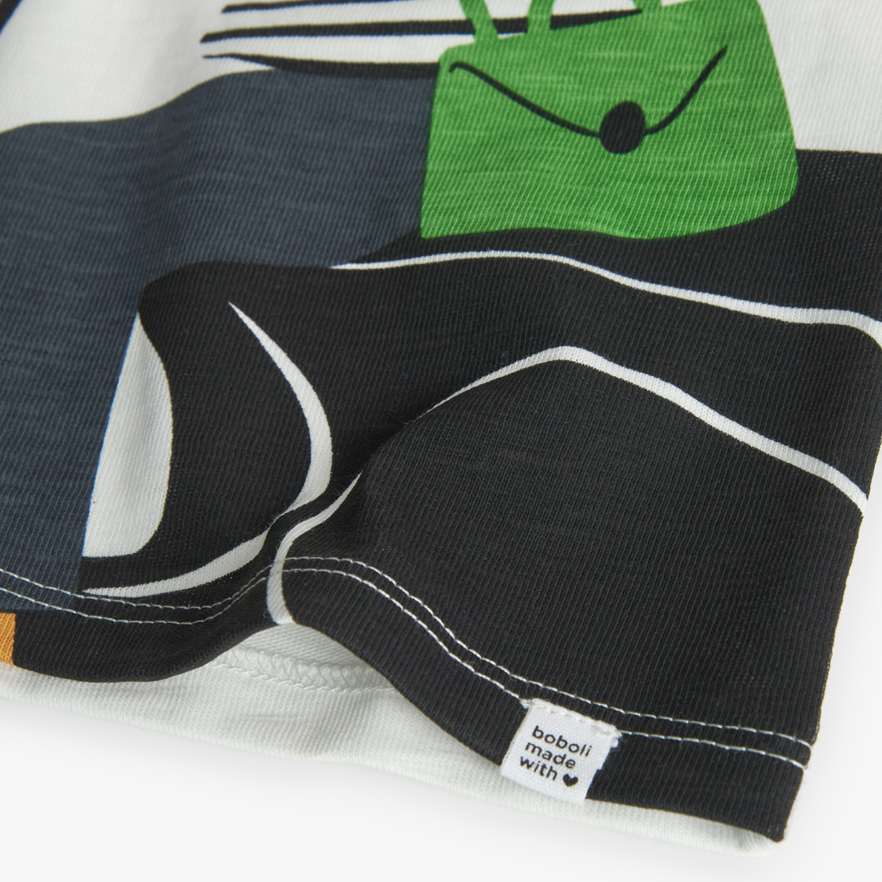 Camiseta punto flamé de niña