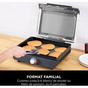 Plancha électrique NINJA GR101EU grill/plancha à poser, 34x34 cm