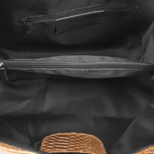 Emanuela Bolso tote Mujer.Piel auténtica Gamuza Grabado Serpiente