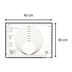 Tapis de cuisson en silicone 40 x 30 cm Zenker Smart Pastry