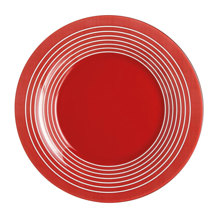 Plato de postre rojo 19.5 cm Factory - Luminarc