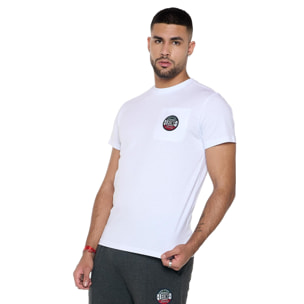 Camiseta de hombre de manga corta con bolsillo "Varsity"
