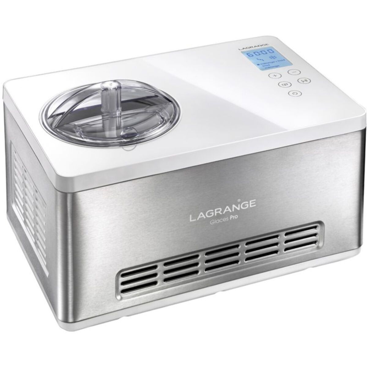 Turbine à glace LAGRANGE Glaces Pro 2L double cuve 419022