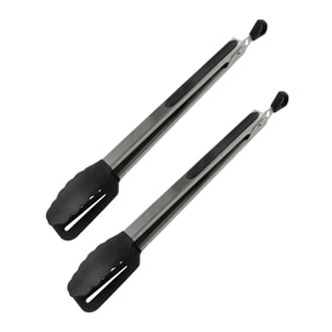 Ensemble de 2 Pinces de cuisine double embout 35 cm Fackelmann Penderie