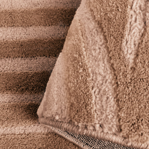 BIANCA - Tapis motif en relief Mocca
