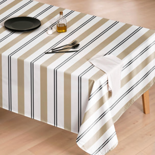 Nappe imprimée anti-tâches JUNIPER BEIGE