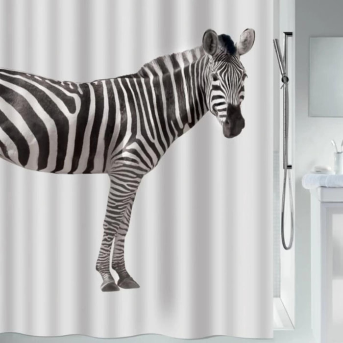 Rideau de douche Polyester ZEBRA 180x200cm Zebra Spirella