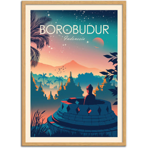 Affiche - Borobudur Indonesia - Studio Inception