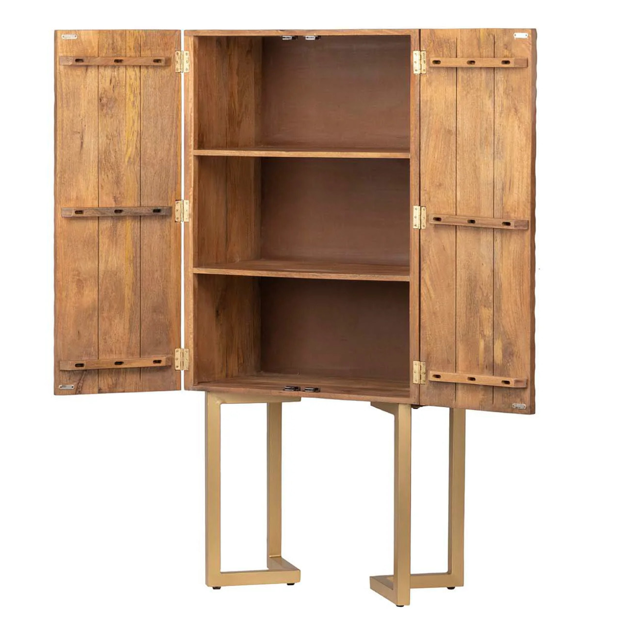 Cabinet Madera Metal Oulu 80x50x170 Cm