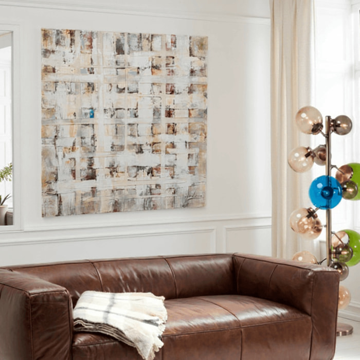Peinture Treccia 120x120cm Kare Design